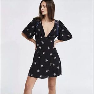 Free People Mockingbird Mini Dress Sz 6